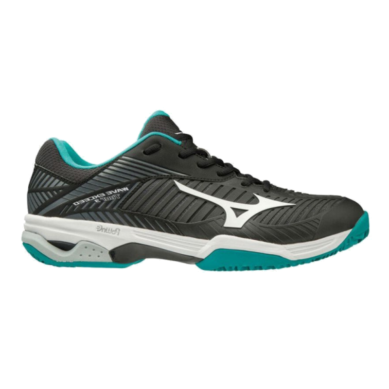 Mizuno Wave Exceed Tour 3 CC Black White Bluegrass Shoes Hello