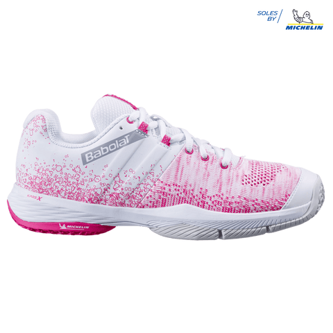 Sapatilhas Babolat Sensa Women White/Pink Peacock