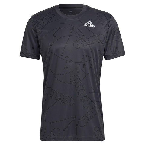 HP T shirt Adidas Club Graph Tee Carbono
