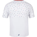 T-Shirt Babolat Compete Crew Neck Tee Men White/Pureed Pumpkin