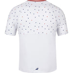 HP T-Shirt Babolat Compete Crew Neck Tee Men White/Pureed Pumpkin