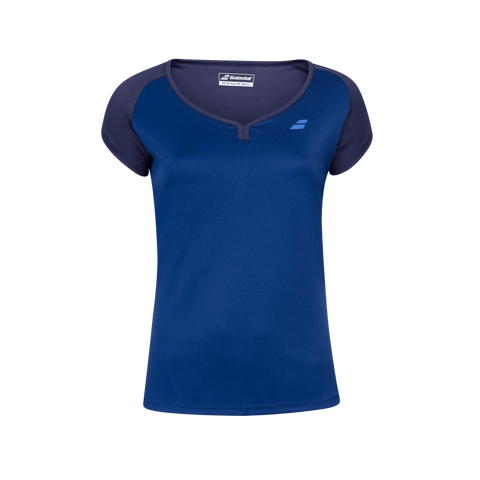 HP Top Babolat Play Cap Sleeve Top Women Estate Blue