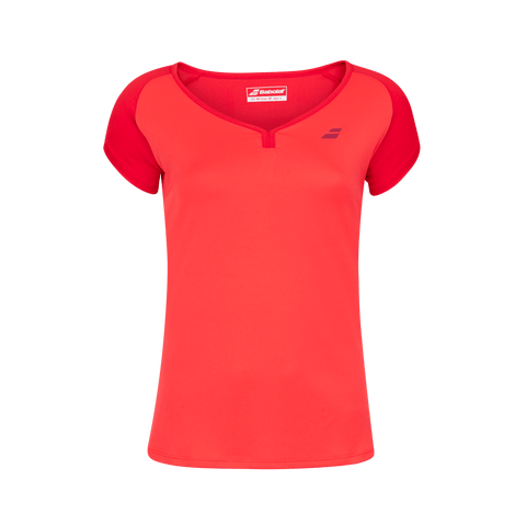 Babolat Play Cap Sleeve Top Women White/ Caneel Bay T-Shirt