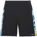 HP Calções Head Medley Shorts BLACK/SKY BLUE