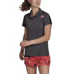 HP Polo Adidas Club Graph Polo Grey Six/ Acid Red