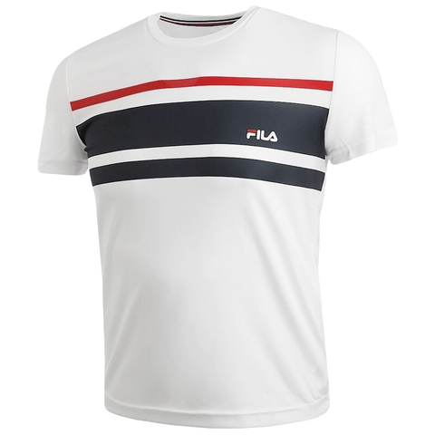 Fila Trey 006 T-shirt - White/Peacoat Blue/Fila Red