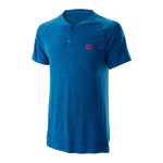 Wilson M Competition Polo Seamless Henley Imperial Blue
