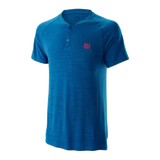 Wilson M Competition Polo Seamless Henley Imperial Blue