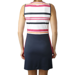 HP Vestido Fila Audrey 146 Peacoat Blue/ Awning Stripe/ Fuchsia