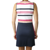 HP Vestido Fila Audrey 146 Peacoat Blue/ Awning Stripe/ Fuchsia