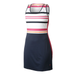 HP Vestido Fila Audrey 146 Peacoat Blue/ Awning Stripe/ Fuchsia