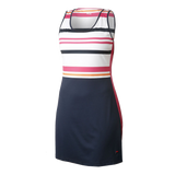 HP Vestido Fila Audrey 146 Peacoat Blue/ Awning Stripe/ Fuchsia