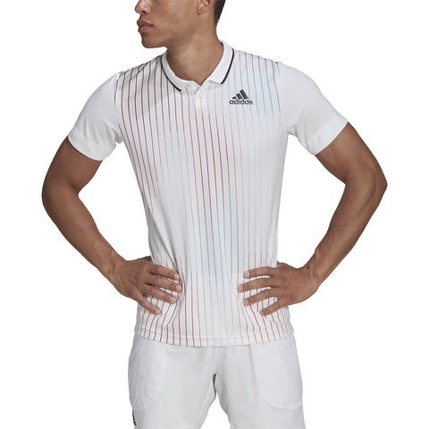 HP Polo Adidas Melbourne White/Black/Burleg