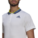 HP Polo Adidas FLFT PB HR White/Crew Navy