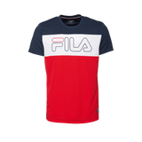 Fila Reggie 502 T-shirt - Peacoat Blue/White/Fila Red