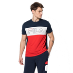 Fila Reggie 502 T-shirt - Peacoat Blue/White/Fila Red