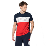 Fila Reggie 502 T-shirt - Peacoat Blue/White/Fila Red