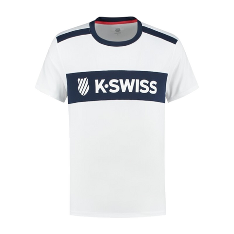 HP T-Shirt K-Swiss TAC Heritage Sport Logo Tee White/ Navy